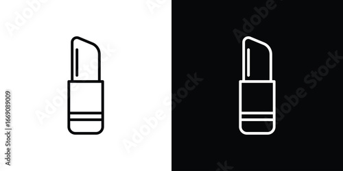 Lipstick icon. Simple Minimal Pictogram. Vector