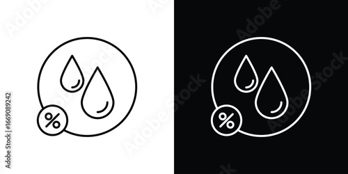 Humidity icon. Simple Minimal Pictogram. Vector