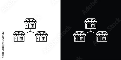 Franchise icon. Simple Minimal Pictogram. Vector