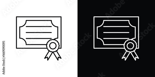 Diploma icon. Simple Minimal Pictogram. Vector