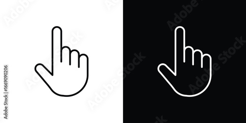 Cursor icon. Simple Minimal Pictogram. Vector