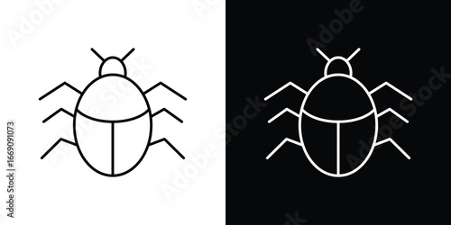 Bug icon. Simple Minimal Pictogram. Vector