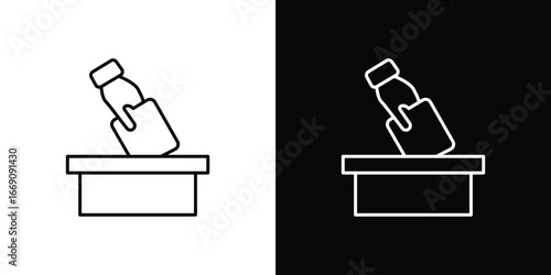 Ballot icon. Simple Minimal Pictogram. Vector