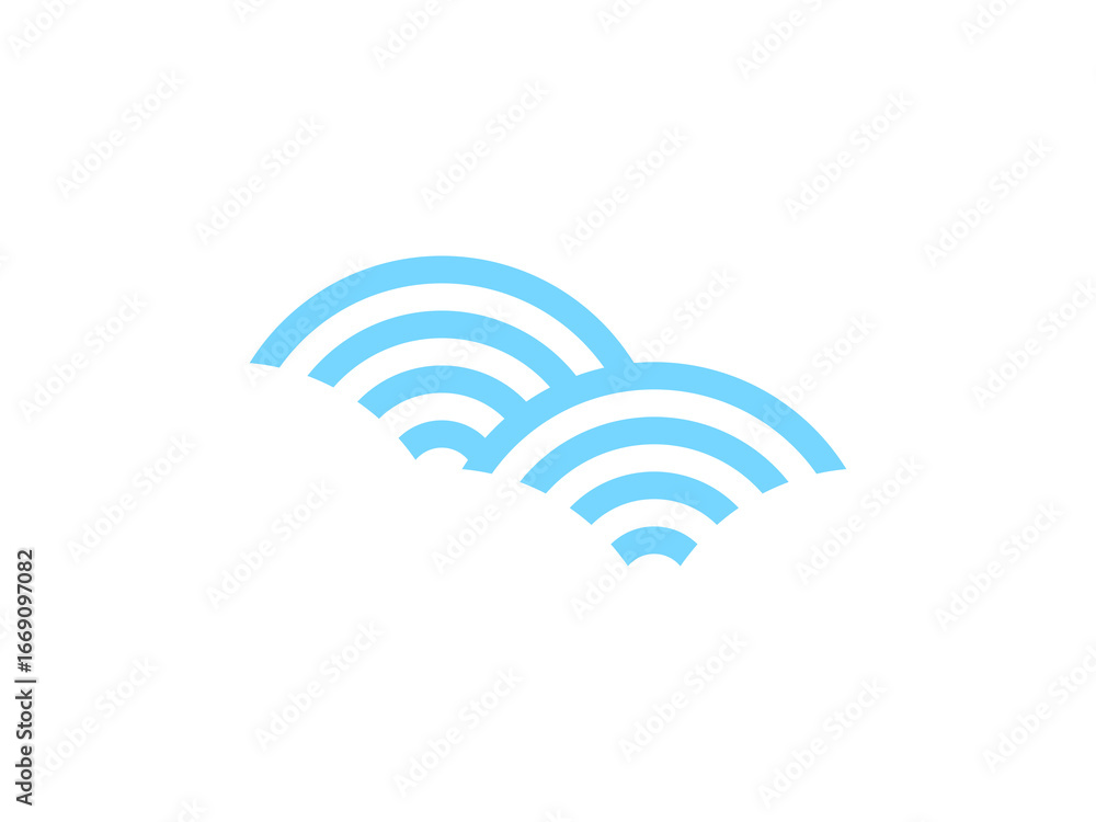 Obraz premium 青海波アイコン