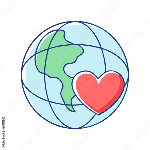 A symbol of global love and care for our beautiful planet earth