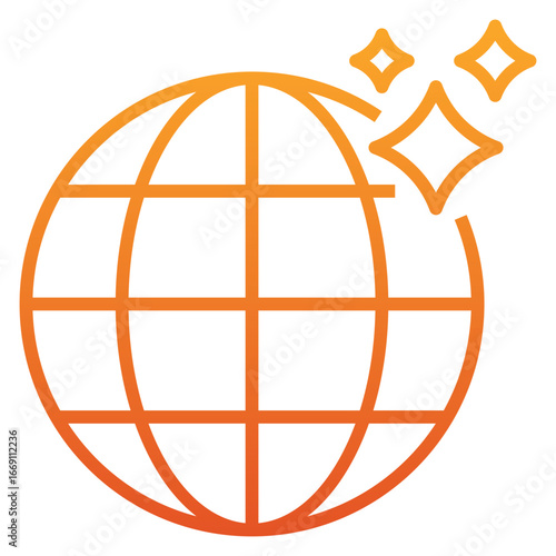 World Wide Web Gradient Icon
