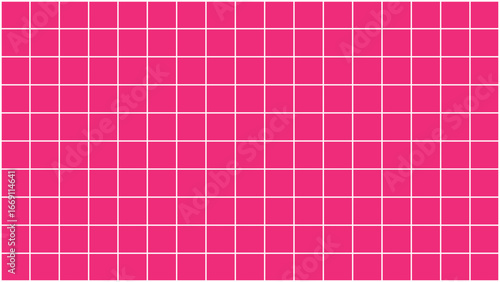 Vibrant pink geometric pattern with a symmetrical grid design creating a visually striking and modern abstract background