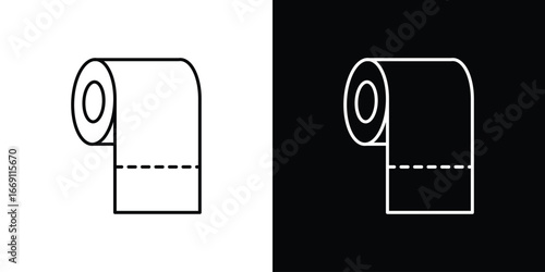 Toilet Paper icon collection. Web design, apps.