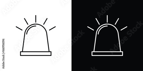 Siren icon collection. Web design, apps.