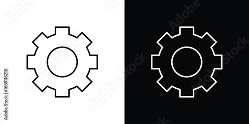 Settings button icon collection. Web design, apps.