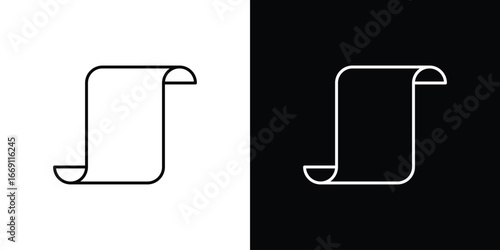 Scroll icon collection. Web design, apps.