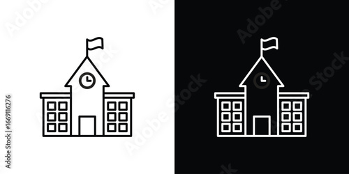 school icon collection. Web design, apps.