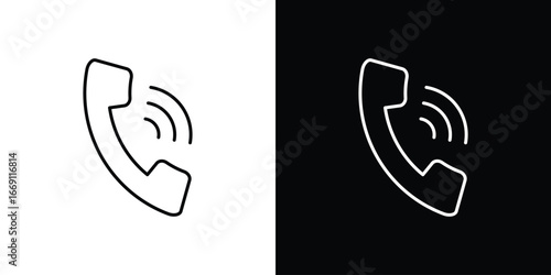 Phone call icon collection. Web design, apps.