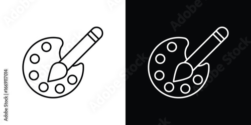 Paint icon collection. Web design, apps.