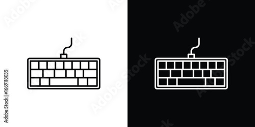 Keyboard icon collection. Web design, apps.