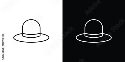 Hat icon collection. Web design, apps.