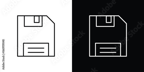 Floppy disk icon collection. Web design, apps.