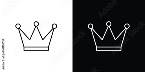 Crown icon collection. Web design, apps.
