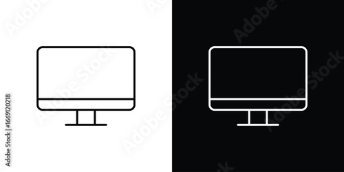 Computer screen icon collection. Web design, apps.