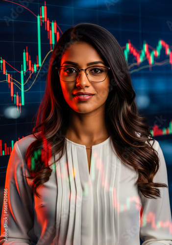 Wallpaper Mural Confident Financial Analyst in High-Tech Stock Market Office Torontodigital.ca