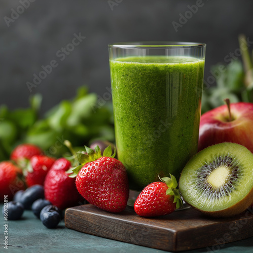 Healthy green smoothie