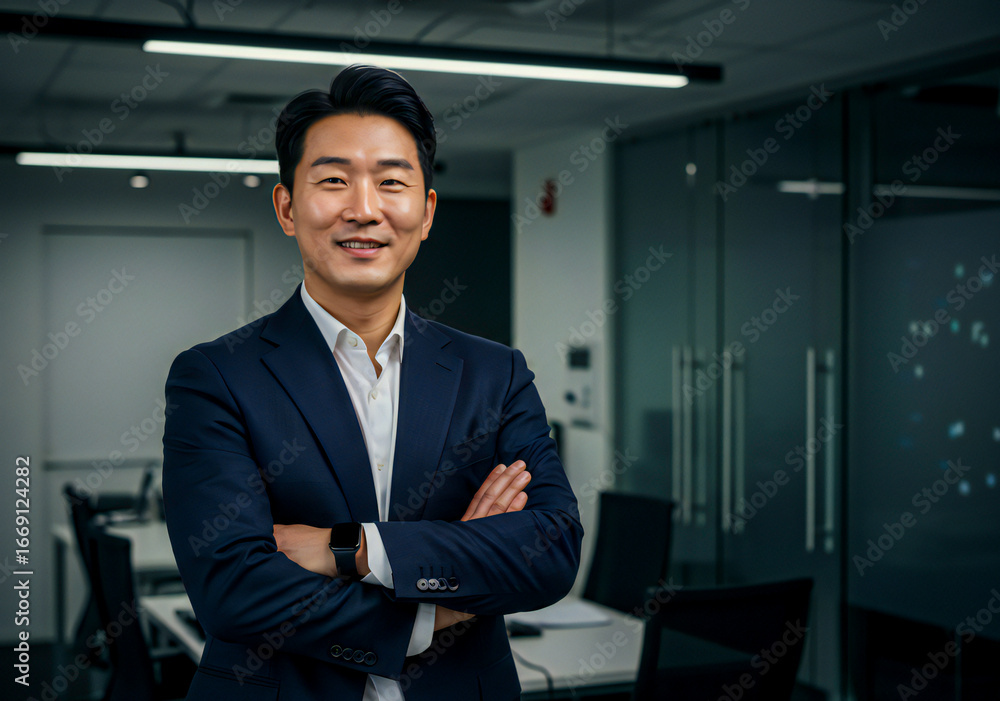 Fototapeta premium Professional Businessman in Executive Office