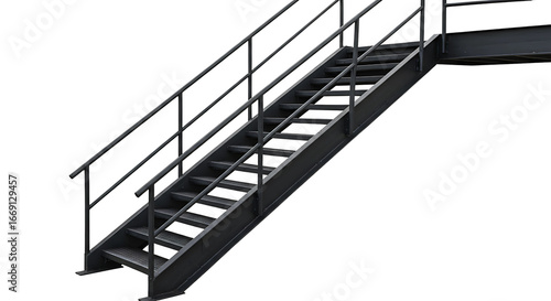 metal ladder on a wall