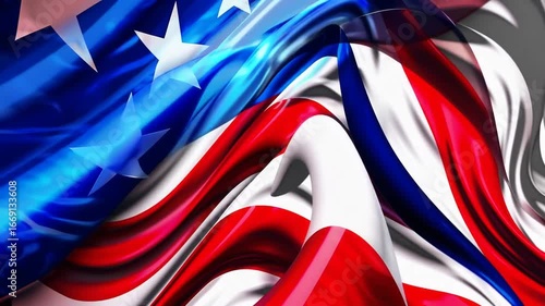 nationalistic undulating pattern design