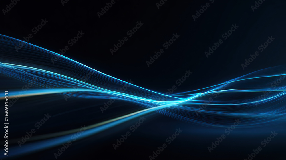 Naklejka premium abstract blue wave background
