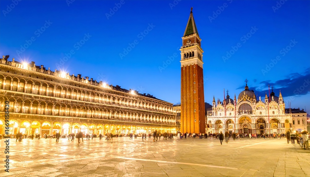 Fototapeta premium Venetian Square at Night