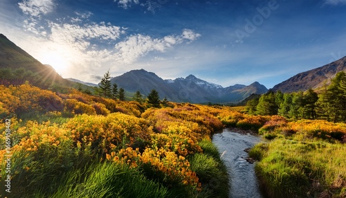 a breathtaking photo capturing the essence of a turner inspired landscape with photorealistic details and impressionist charm generative ai