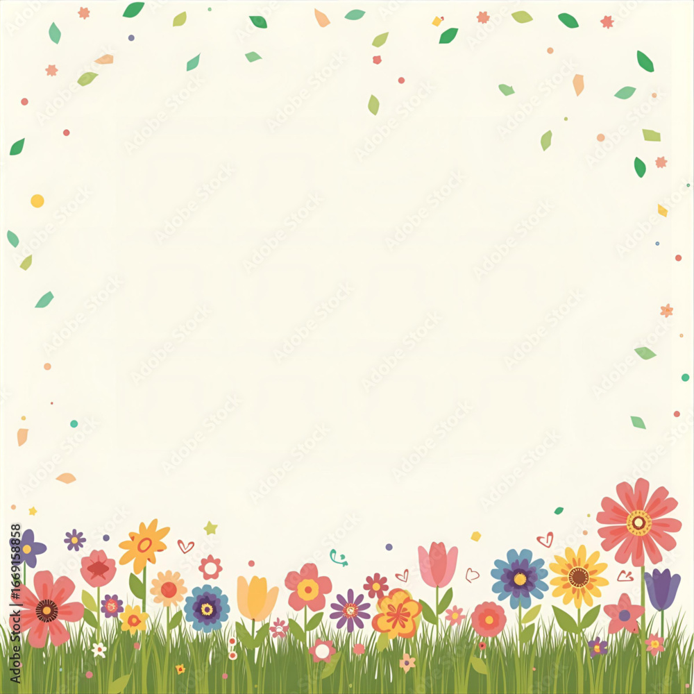 Obraz premium spring background with flowers