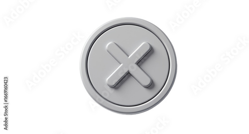 3D Rendered Close Up Of A Grey X Mark Icon On White Background Free Download 3D Rendered Close Up Of A Grey X Mark Icon On White Background - GFXLoad
