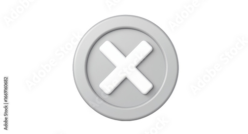 3D Rendered Grey Button with a White X Symbol Free Download 3D Rendered Grey Button with a White X Symbol - GFXLoad