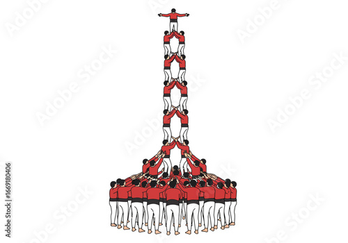 Human Tower: Teamwork and Precision in Catalan Tradition.