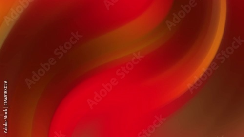 Red and orange gradient background with smooth curved lines. Warm color palette evokes feelings of warmth and energy.  Perfect for backgrounds or presentations.