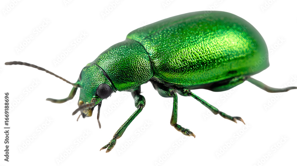 Naklejka premium Vintage engraved illustration of beetle isolated on white