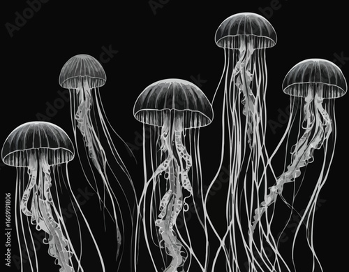 Jellyfish. illustration of Jelly Fish
