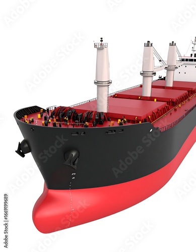 Cargo Ship, Ocean View, Port Render