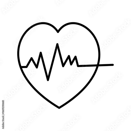heart rate icon vector illustration concept