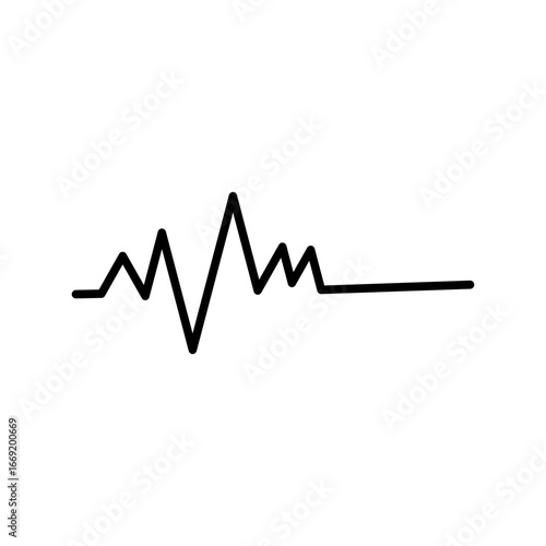 electrocardiogram icon vector illustration concept