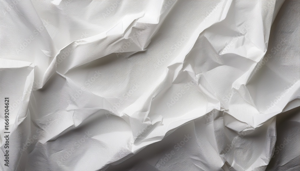 Fototapeta premium wrinkled white paper texture background
