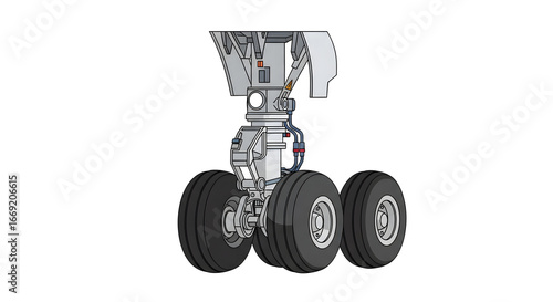 aircraft landing gear illustration