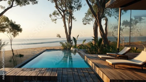 Beachfront contemporary home design