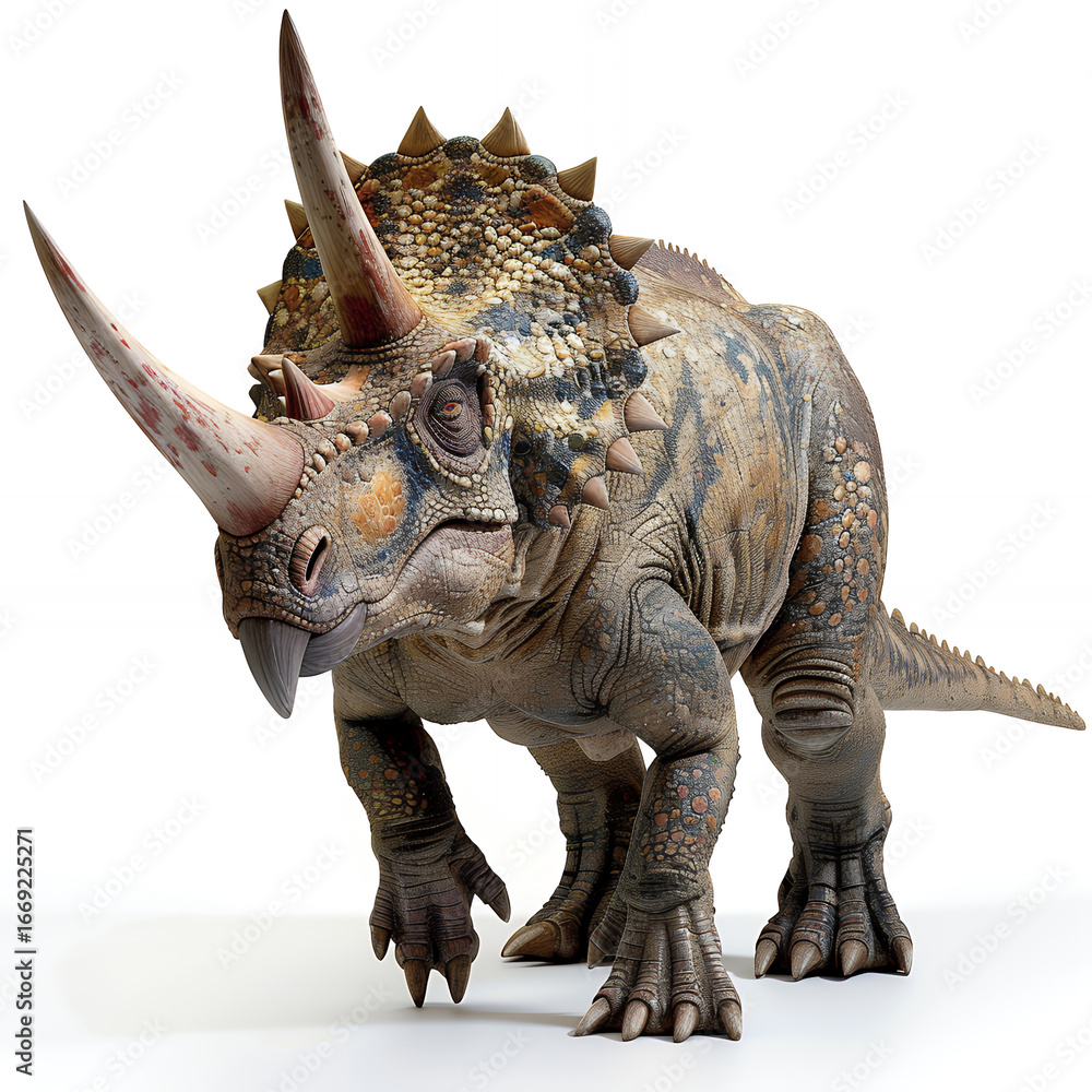 Fototapeta premium tyrannosaurus rex dinosaur 3d render with png white background isolated