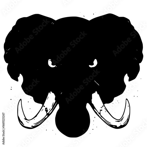 Fierce elephant head