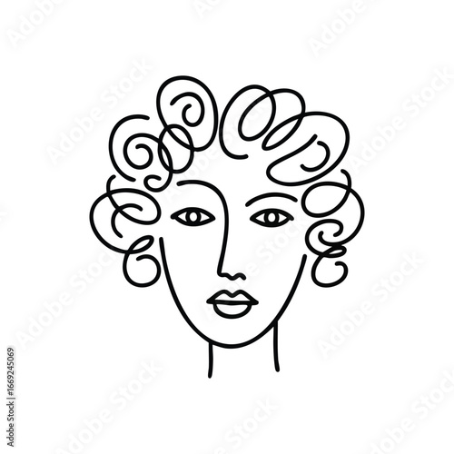 Enigmatic Monochrome Face Artwork. Captivating black and white digital art featuring a mysterious human visage. This high contrast abstract design evokes inner thoughts and dreams.