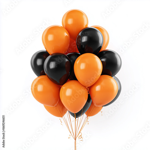 Wallpaper Mural Orange and black balloons bundle Torontodigital.ca