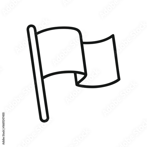 White Flag Symbol. This simple emblem signifies peace, surrender, or a truce. It represents neutrality and a desire for cessation of conflict.