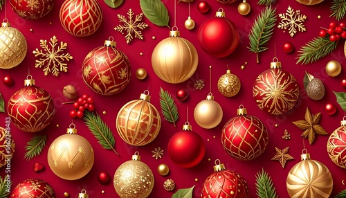Elegant Christmas Ornament Background